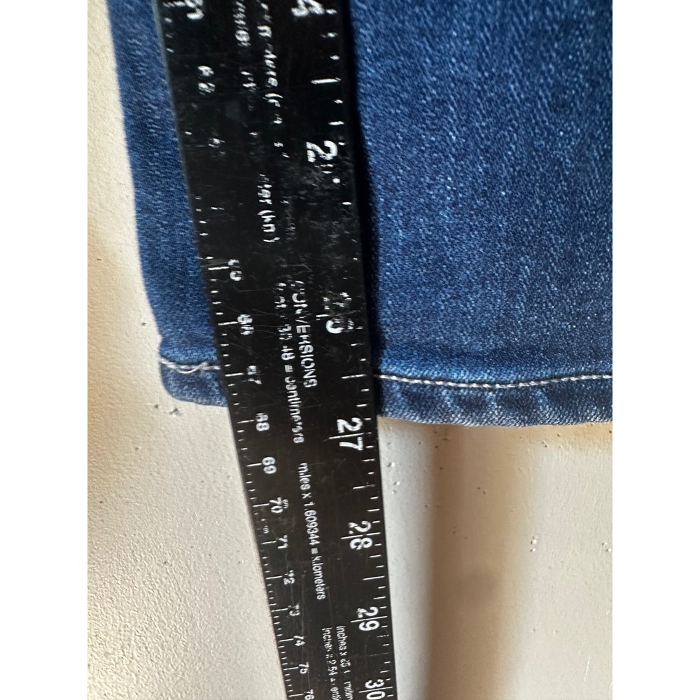 Paige Jacqueline Straight Leg Jeans Dark Wash High Rise Denim Size 25 - Picture 5 of 6